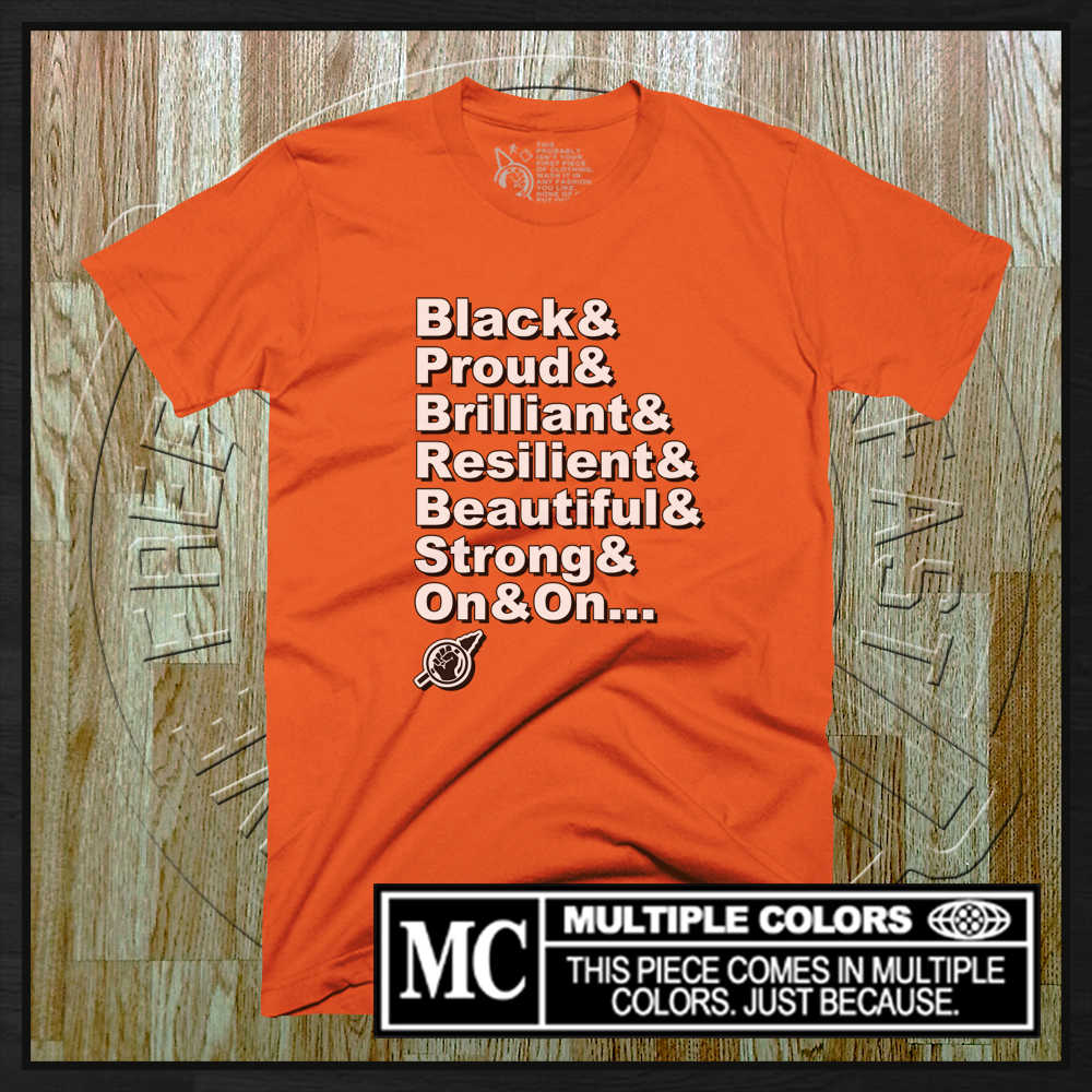 Camiseta "Diga em voz alta (Sou negro e tenho orgulho)"