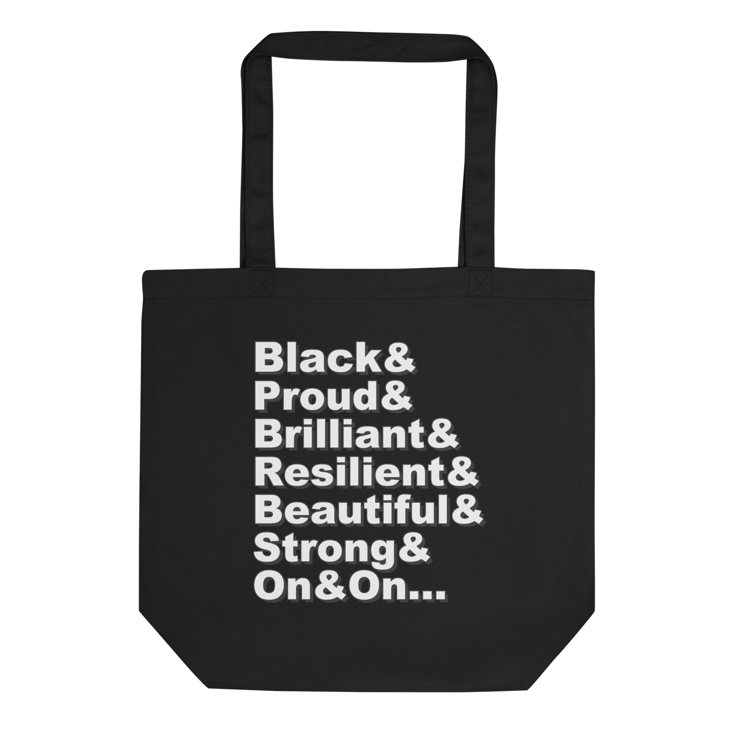 Bolsa "Diga em voz alta (Sou negro e tenho orgulho)"