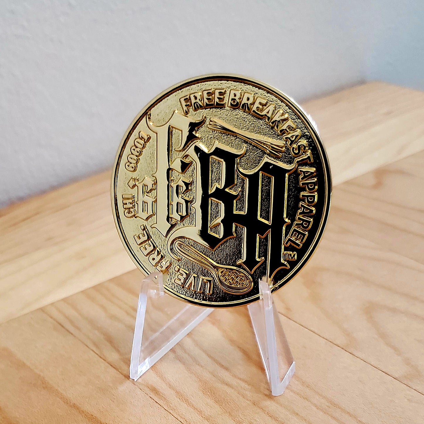 Free Breakfast Apparel Commemorative Challenge Coin **LIMITED EDITION**