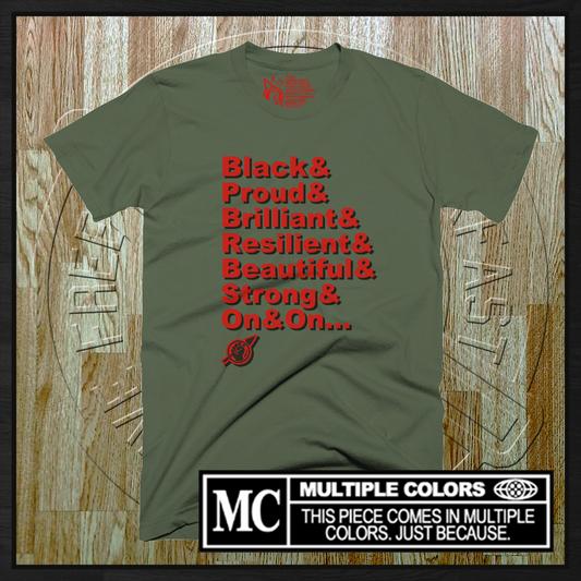 Camiseta "Diga em voz alta (Sou negro e tenho orgulho) MMXXV"