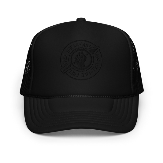 LIVE FREE Foam Trucker in JetBlack