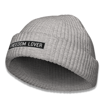 Gorro Freedom Lovers na cor cinza mesclado