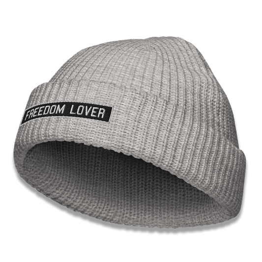 Gorro Freedom Lovers na cor cinza mesclado