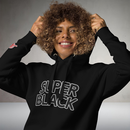 Super Black MMXXV Embroidered Hoodie