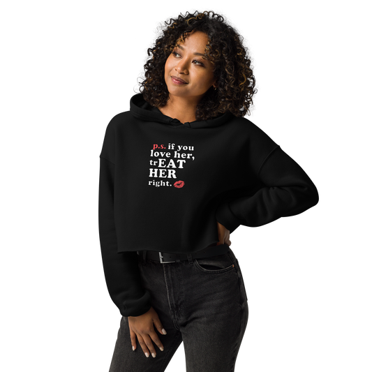 Moletom cropped feminino Treat Her Right
