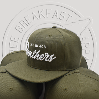 The Black Panthers Snapback - Green Rally Edition - Free Breakfast Apparel